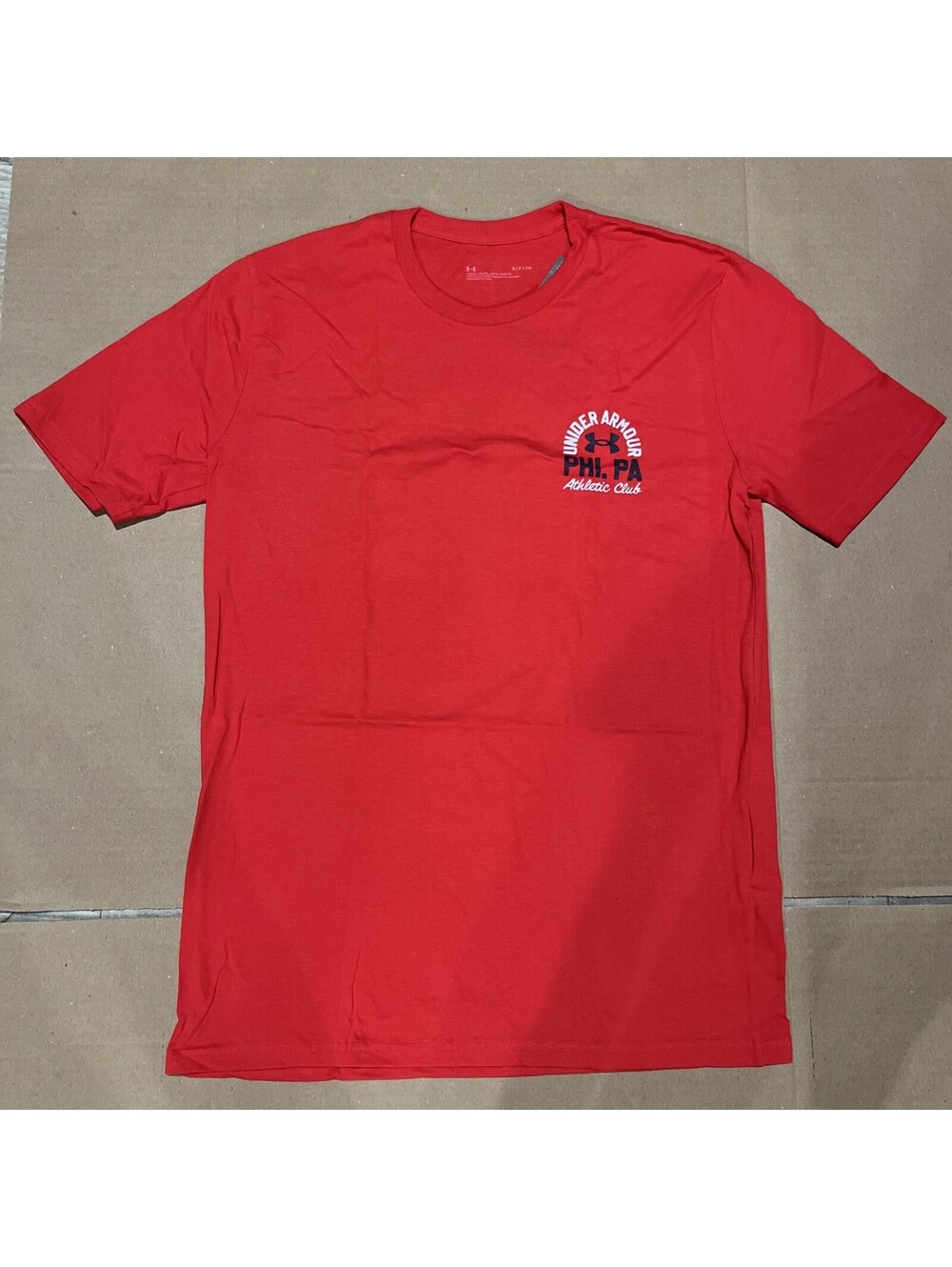 Under Armour Men’s T-Shirt "Phi. PA Athletic Club" Size Small Color Red $25 MSRP